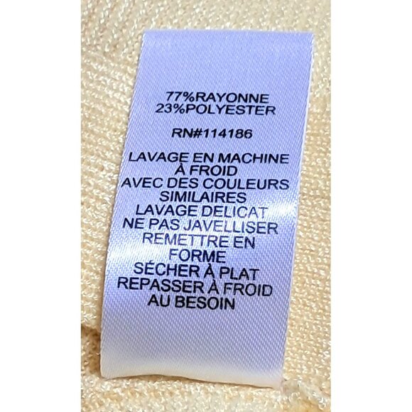 89th + Madison Cardigan Sweater Womens Size L Yellow Knit Open Front NWT - Picture 10 of 10